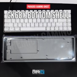 Paradox Ghost DIY GK68X Bottom Shell - Acrylic Clear